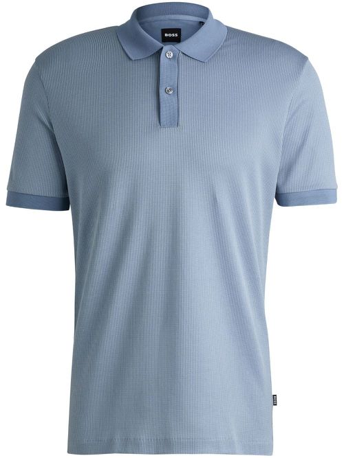 Cotton polo shirt - Blue