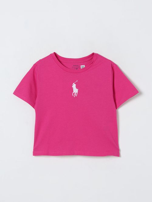 T-Shirt POLO RALPH LAUREN Kids color Fuchsia