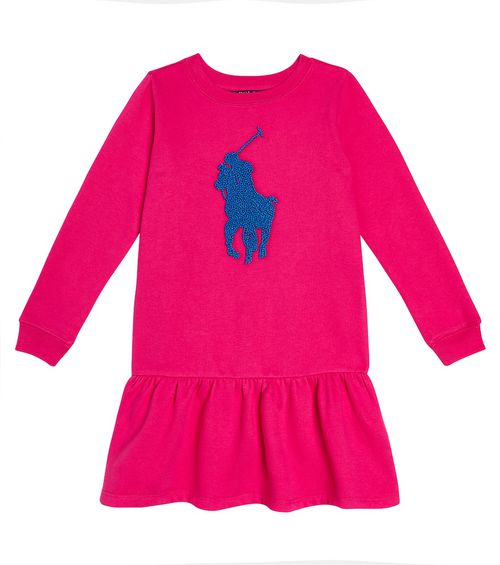 Polo Ralph Lauren Kids Logo embroidered cotton-blend dress