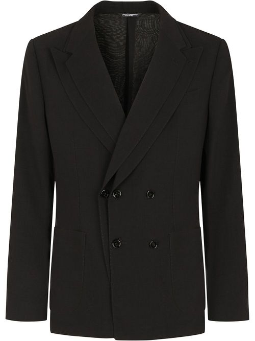Double-breasted jacket - Black