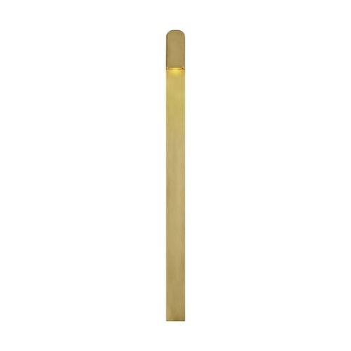 Hand-Rubbed Antique Brass LED Outdoor Wall Mount from the Froler Collection