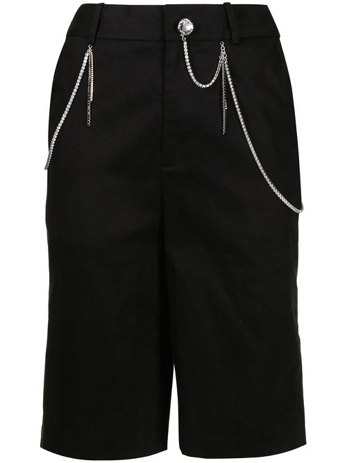 Crystal-detail shorts - Black