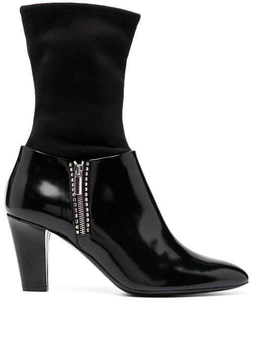Sock ankle boots - Black