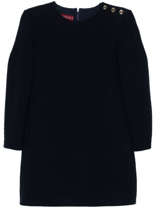 Bouclé mini dress - Blue