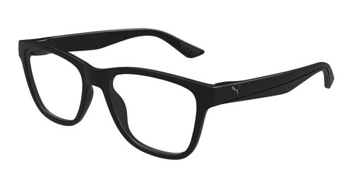 Puma PU0485O 006 Men's Eyeglasses Black Size 57 (Frame Only) - Blue Light Block Available