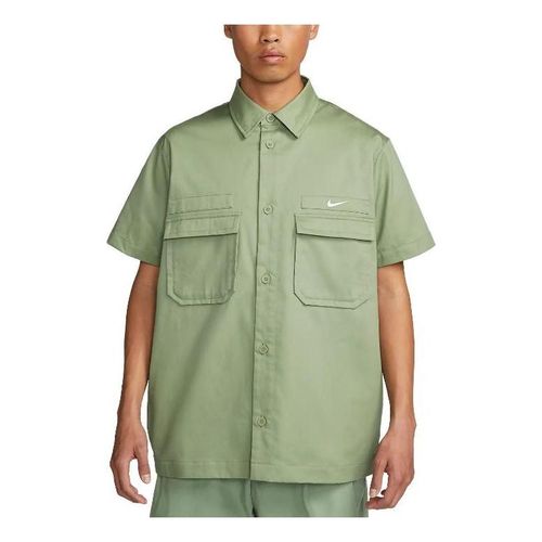 Life Woven Military Button-Down Shirt 'Green'