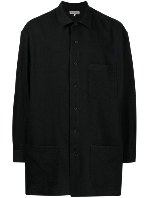 Patch-pocket button-down shirt - Black
