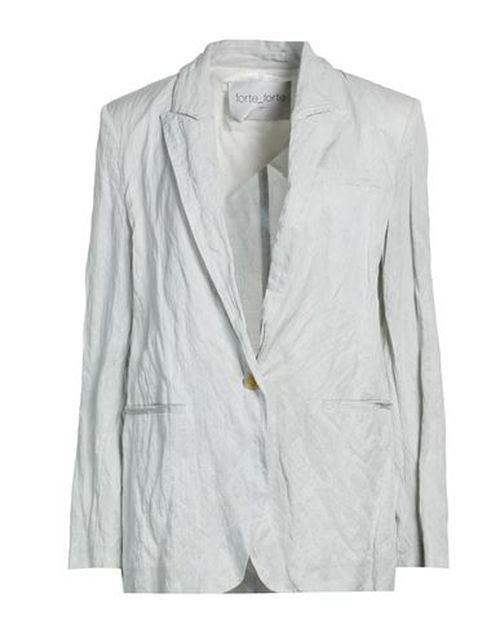 Forte_forte Woman Blazer Light grey Size 0 Cotton, Viscose, Metallic fiber