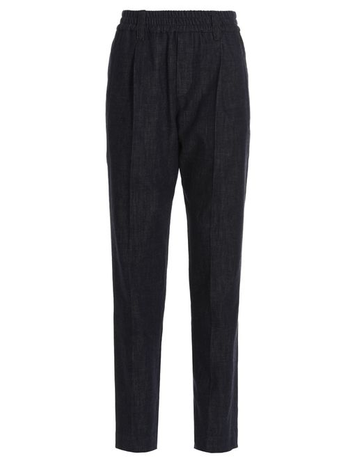 Elasticized Waist Jeans