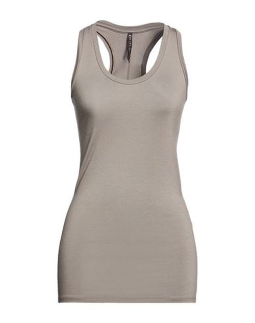 Woman Tank top Khaki Size 0 Viscose, Elastane