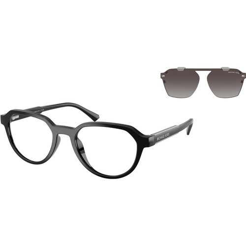 Michael Kors Man Michael Kors MK2280U LANAI 30058G Zonnebrillen Geïnjecteerd Zwart Grijs Geometrisch Normaal Genuanceerd