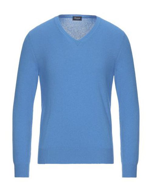 Man Sweater Azure Size 46 Cashmere