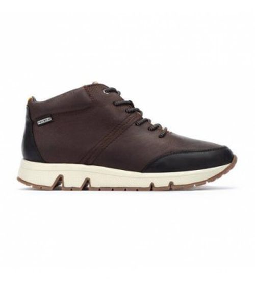 Pikolinos for man. M9U-8069NOC1 Ferrol M9U-8069Noc1 elm brown leather sports ankle boots (45), Flat, 1 to 3 cm, Laces, Casual
