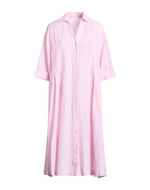 Easy Woman Midi dress Pink Size 6 Linen