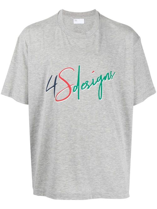 Logo-print short-sleeve T-shirt - Grey