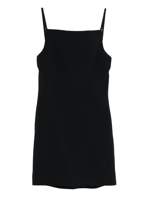 Chic Mini Dress with Square Neckline and Spaghetti Straps