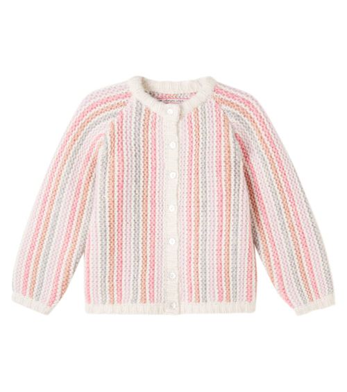 Konges Sløjd Kiri striped wool and cotton cardigan