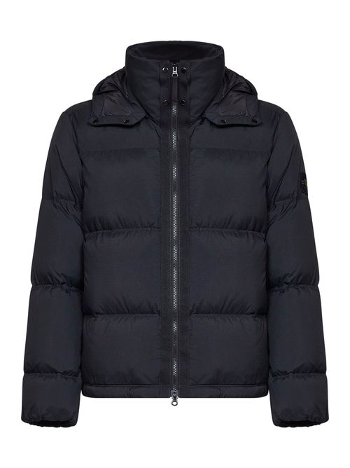 100% Recycled Ripstop Polyamide Down Jacket — Black