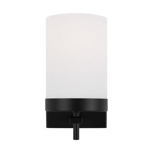 Zire 1-Light Bathroom Vanity Light Sconce in Midnight Black