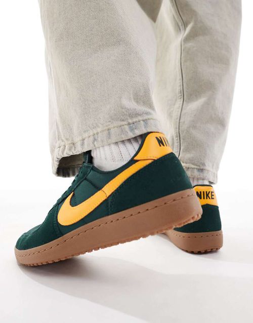 Field General S & T sneakers in green and gold-Black