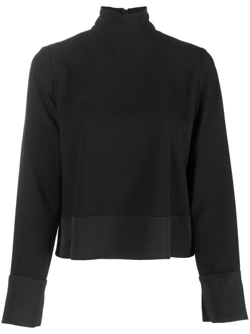 High-neck top - Black