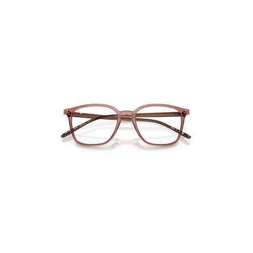 Ray-Ban Rb7185 Optics Eyeglasses Transparent Brown Frame Clear Lenses Polarized 50-18