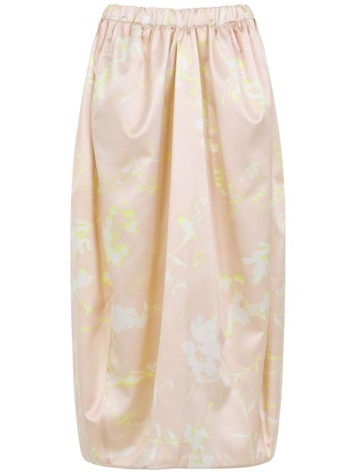 Floral-print skirt - Pink