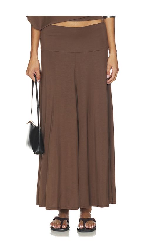 Belle anna falda maxi rumi en color marrón XS también en S, M