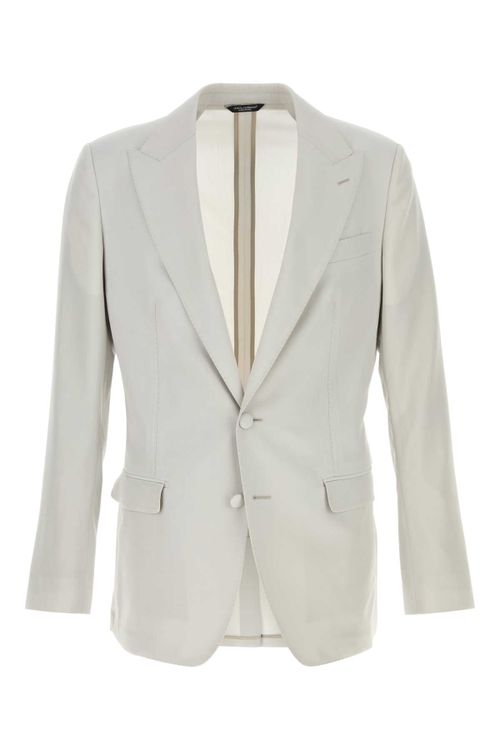 Virgin Wool Blazer — Beige