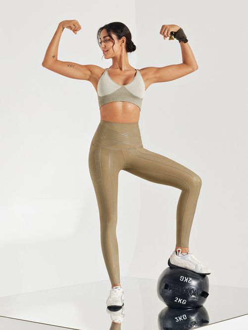PowerBand Resistance Leggings - Khaki