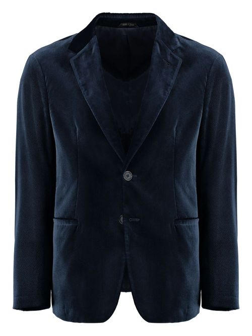 Giorgio Armani velvet blazer - Blue