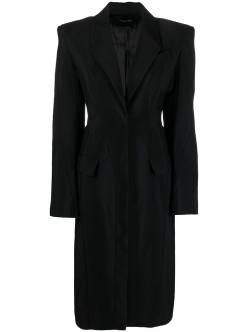 Wool-blend coat - Black