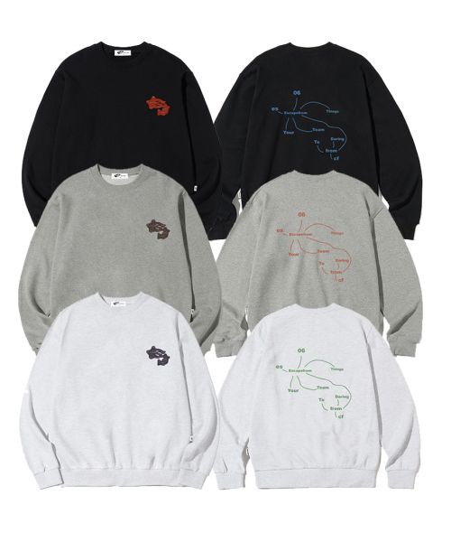 Initial Map Print Sweatshirt