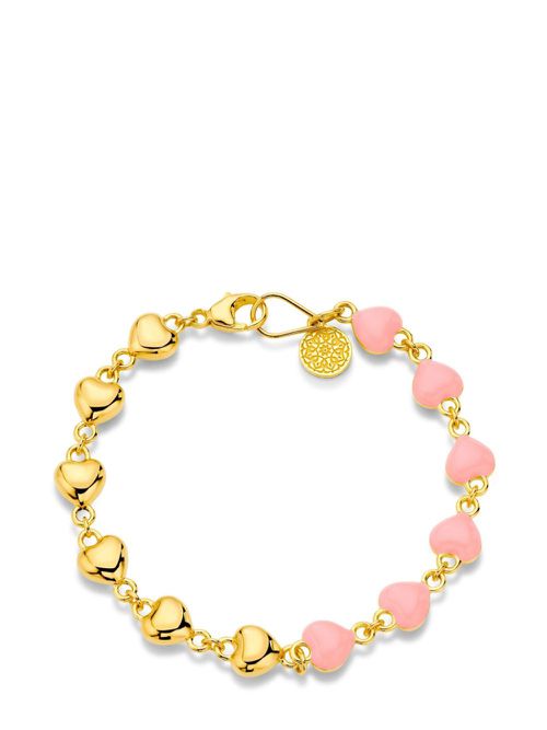 20kt yellow gold heart bracelet