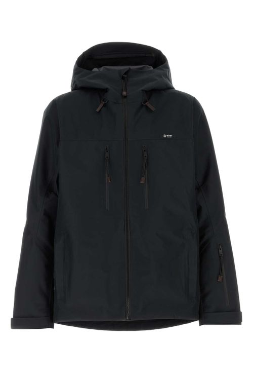 Recycled Polyester Windbreaker Jacket — Black