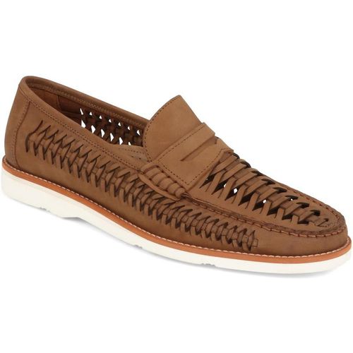 Jones Bootmaker Mens Riptide Leather Moccasins - Brown