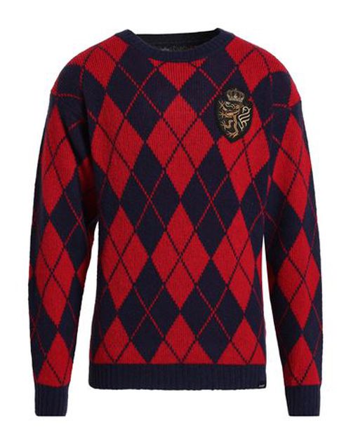 Man Sweater Red Size 3XL Acrylic, Polyamide, Polyester, Wool