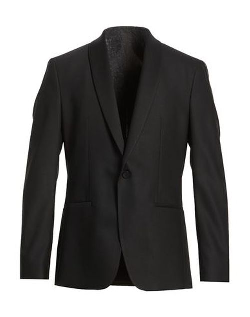 Man Blazer Black Size 38 Polyester, Elastane