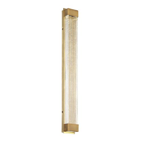 Modern Forms Tower 27" Wall Sconce in Aged Bra