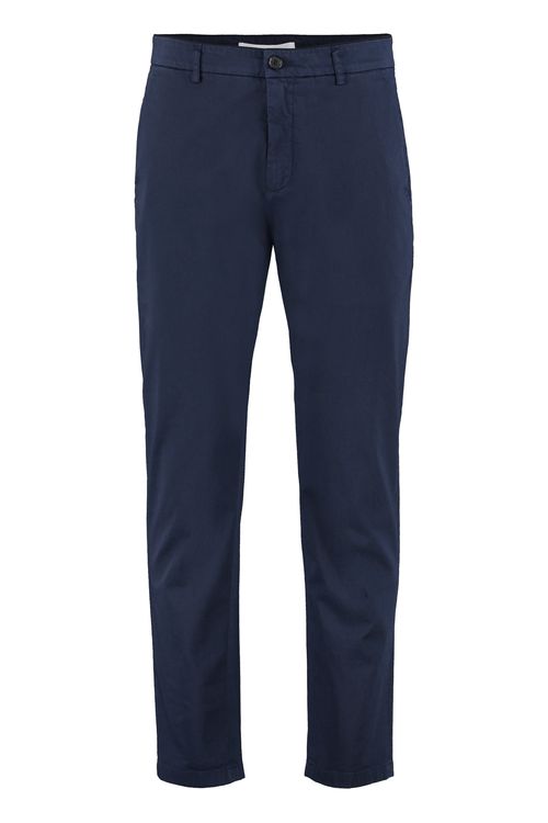 Men's Stretch Cotton Chino Trousers with Back Flap Pockets