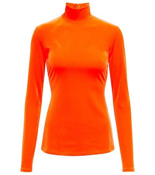 Velvet turtleneck top