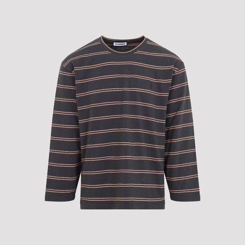 Men's Striped Long-Sleeve Cotton T-Shirt