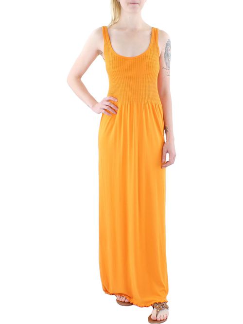 Womens Summer Slub Maxi Dress