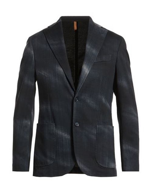 Man Blazer Midnight blue Size 38 Polyester, Elastane