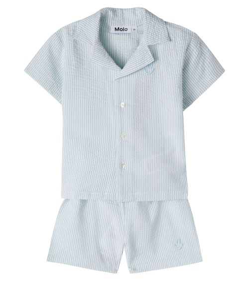 Baby Eyou striped cotton pajamas