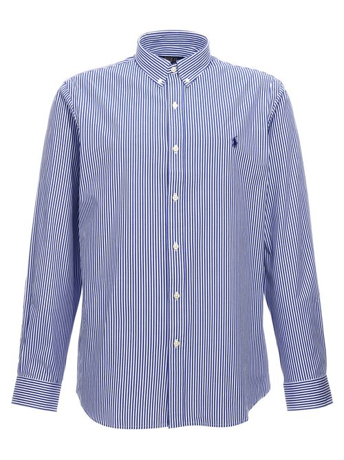 Blue logo embroidered Shirt