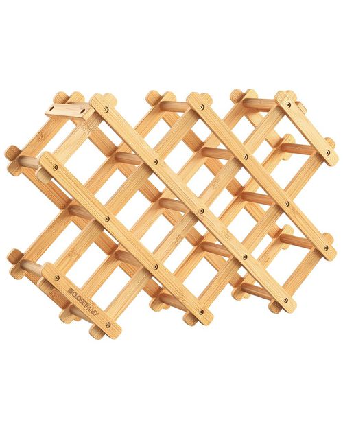 ClosetMaid Bamboo Folding 8-Bottle Wine Rack