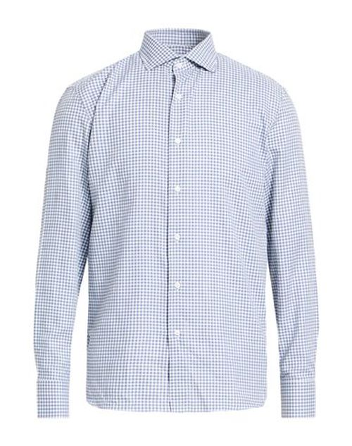 Man Shirt Blue Size 16 Cotton