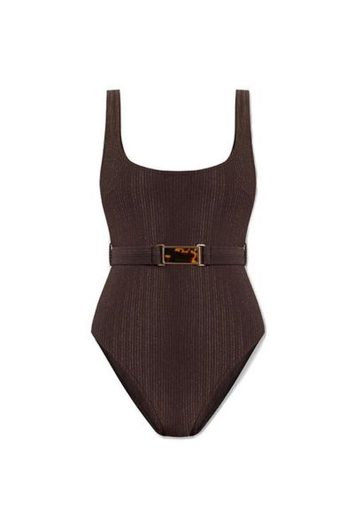 Zimmermann Logo-Engraved One-Piece Swimsuit