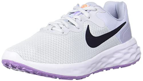 Nike Women's Race Running Shoe, Black White Dk Smoke Grey Cool Grey, 9 DC3729 DC3729-004